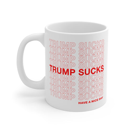 Trump sucks mug